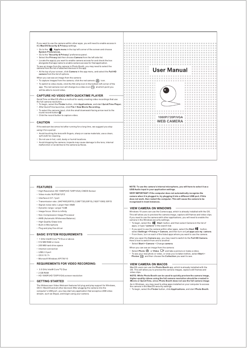 Page n°1 - Manuel utilisateur Aoni A31