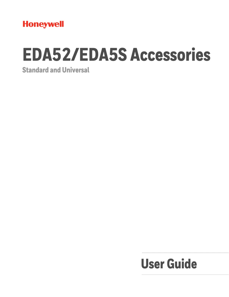 Page 1 de la notice Manuel utilisateur Honeywell EDA52