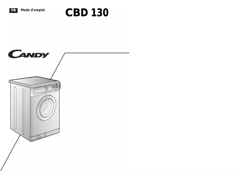 Page n°1 - Manuel utilisateur Candy LB CBD 130FR
