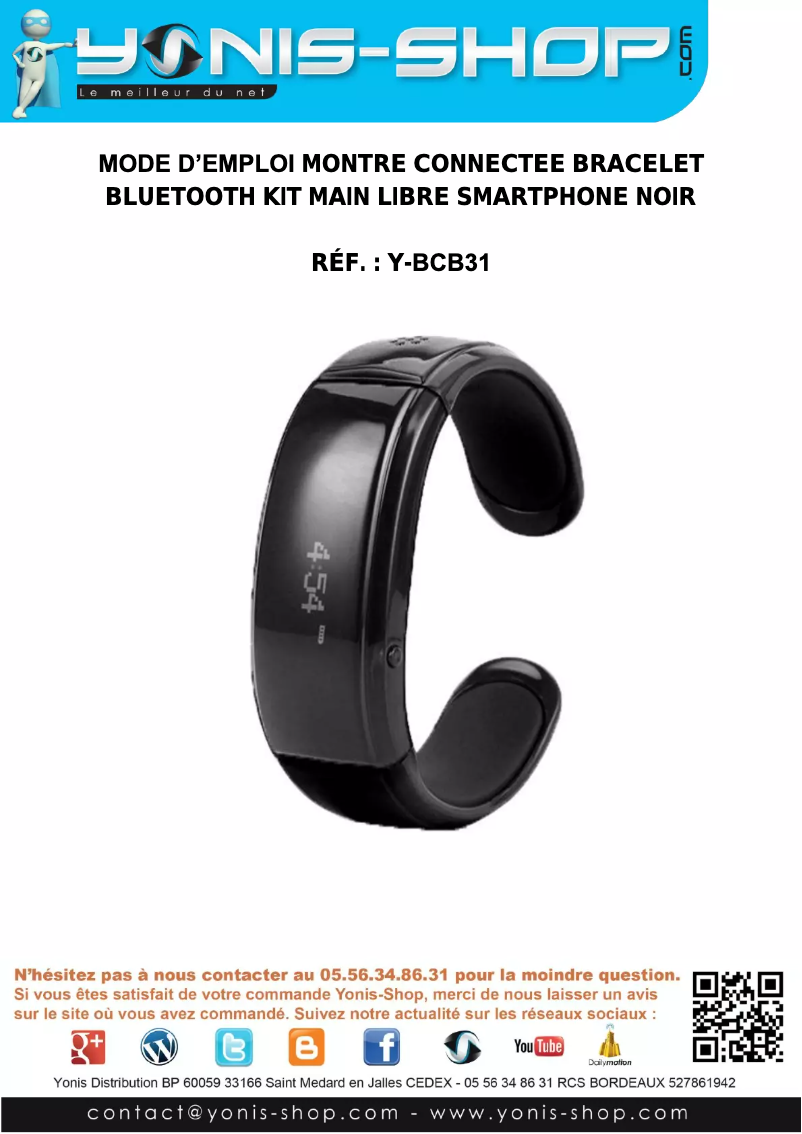 Página 1 del manual Manual de usuario Yonis Y-BCB31