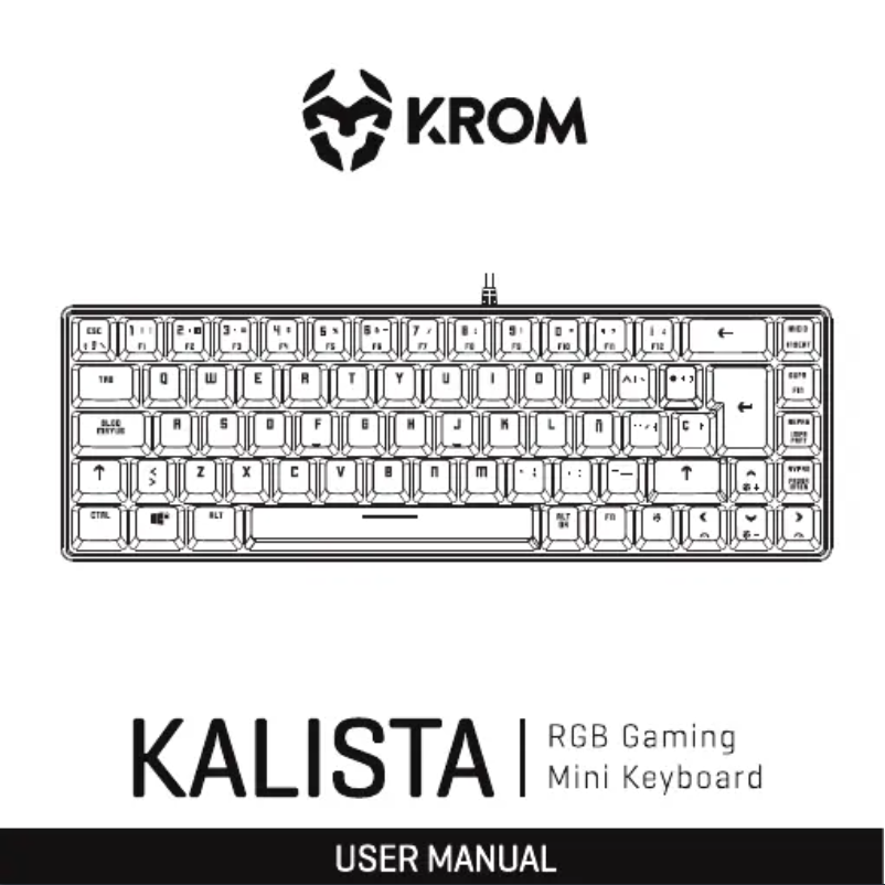 Page 1 de la notice Manuel utilisateur Krom Kalista