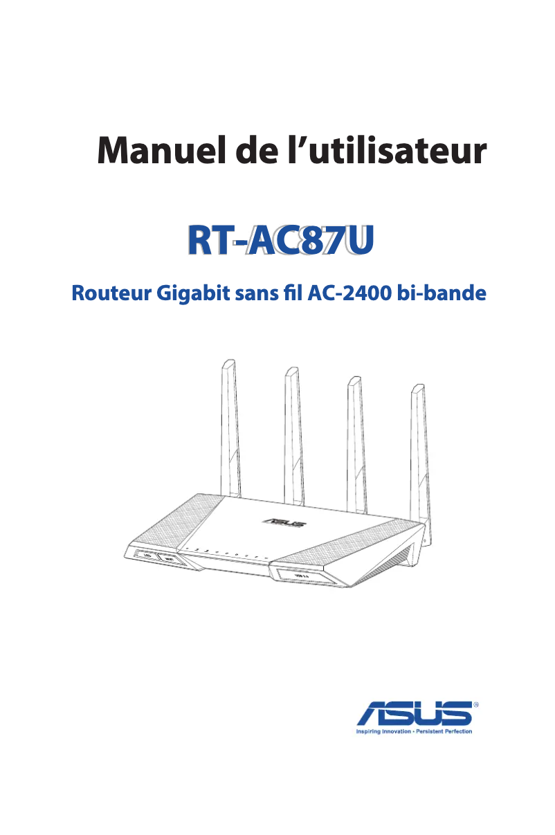 Page 1 de la notice Manuel utilisateur Asus RT-AC87U