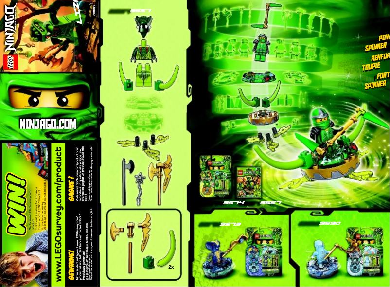 Page n°1 - Manuel utilisateur Lego Ninjago 9557