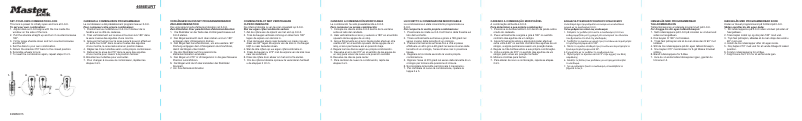 Page 1 de la notice Manuel utilisateur Master Lock 4686EURT