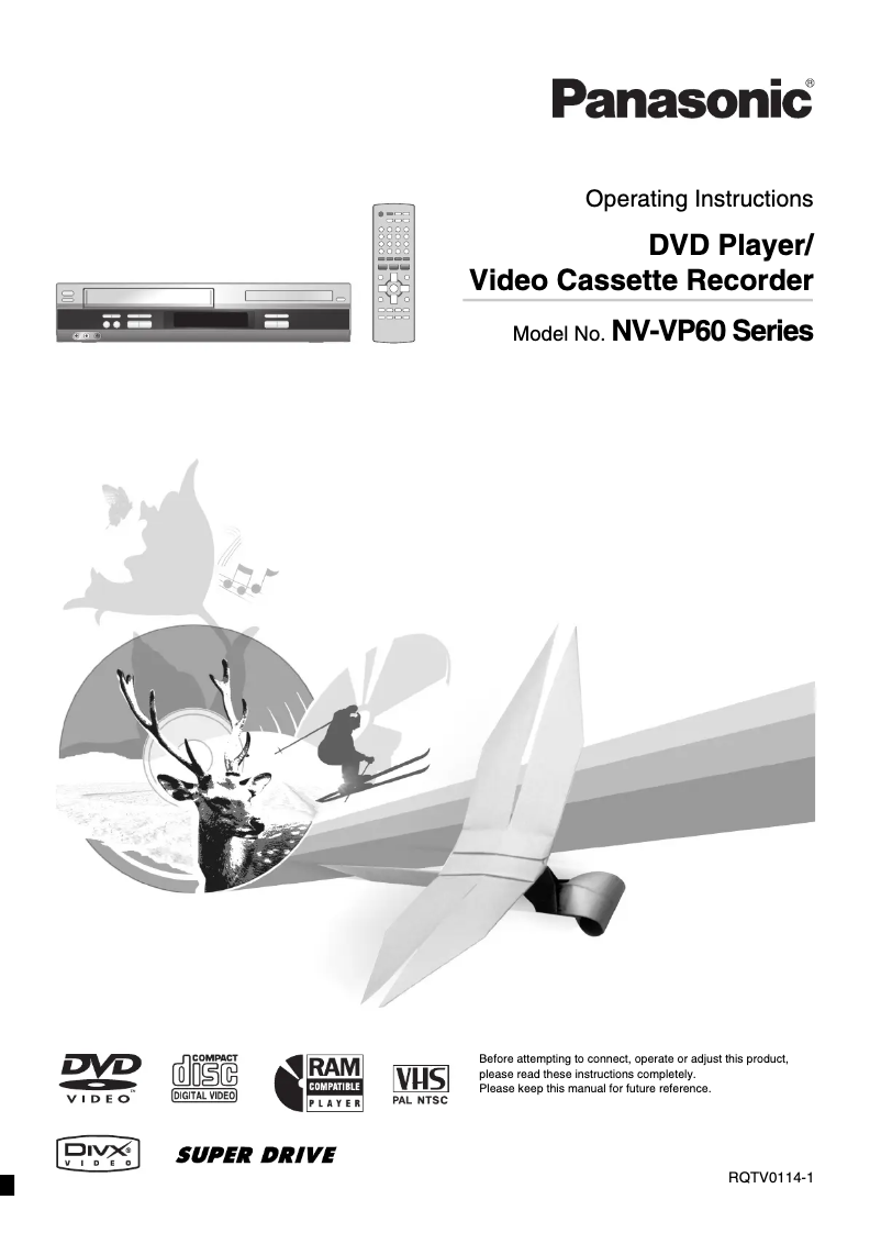 Image de la première page du manuel de l'appareil NV-VP60