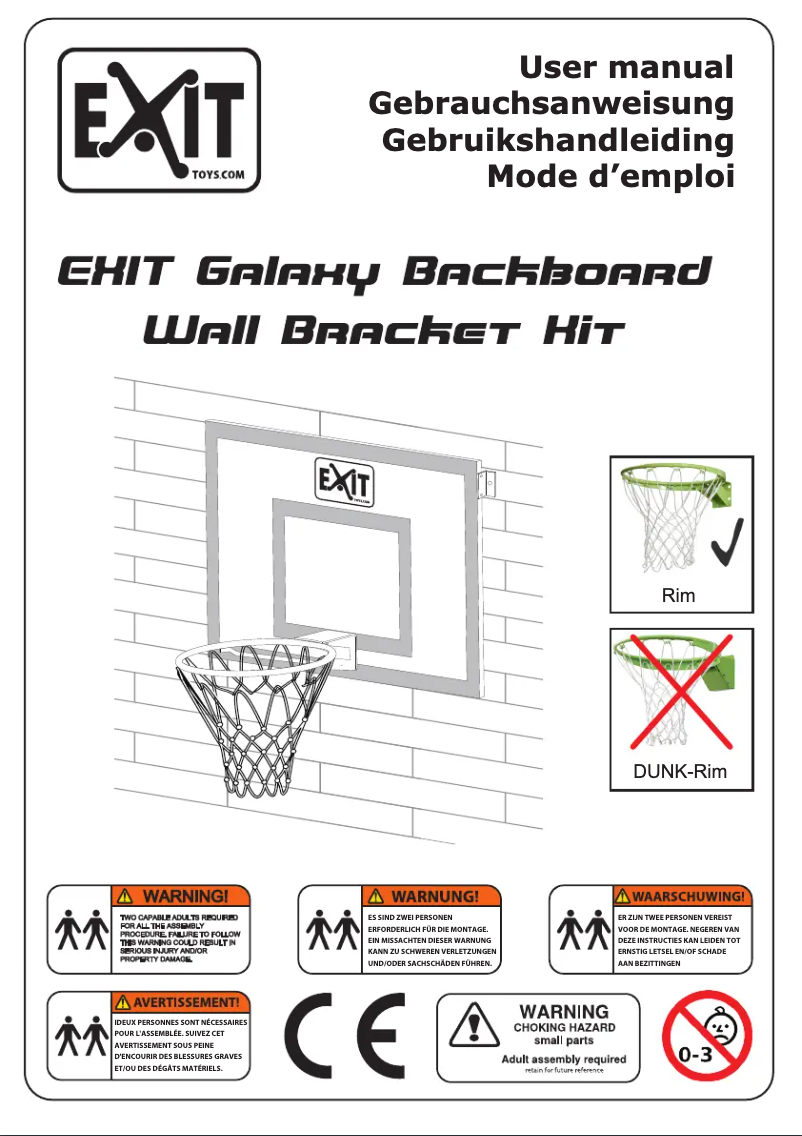 Page 1 de la notice Manuel utilisateur EXIT Galaxy Board