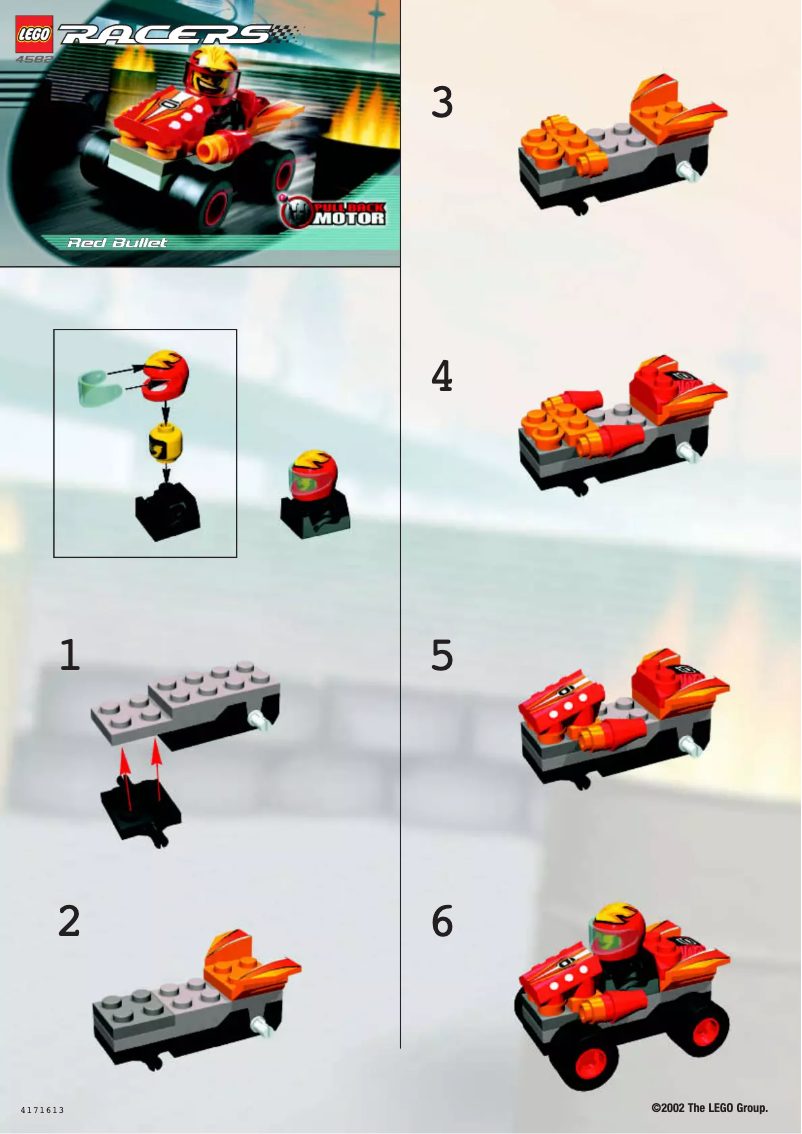Page n°1 - Manuel utilisateur Lego Racers 4582