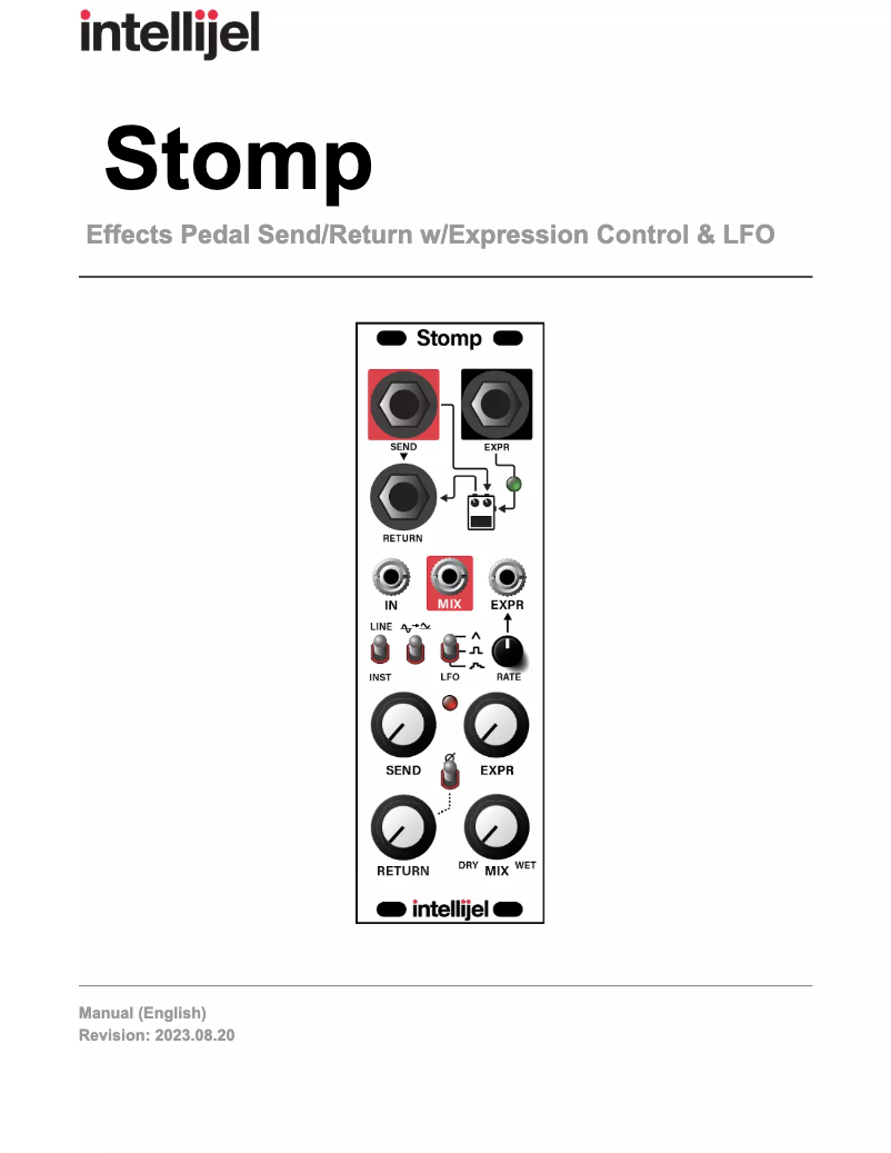 Page n°1 - Manuel utilisateur Intellijel Stomp