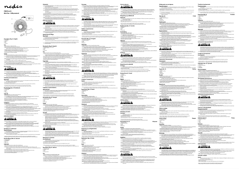 Page n°1 - Manuel utilisateur Nedis FNDK1TQ10