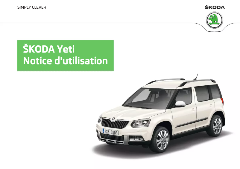 Page 1 de la notice Manuel utilisateur Skoda Yeti (2013)