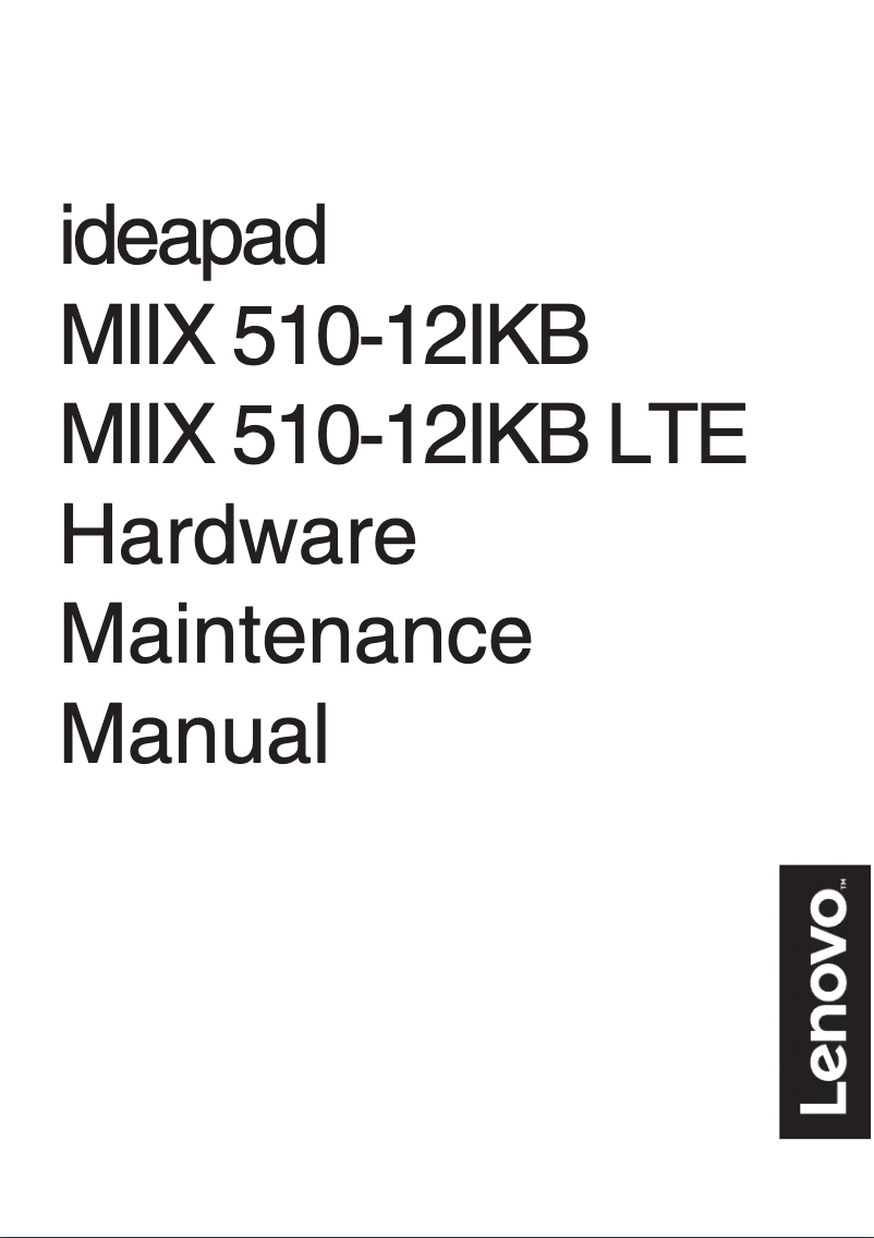 Página 1 del manual Manual de usuario Lenovo IdeaPad Miix 510