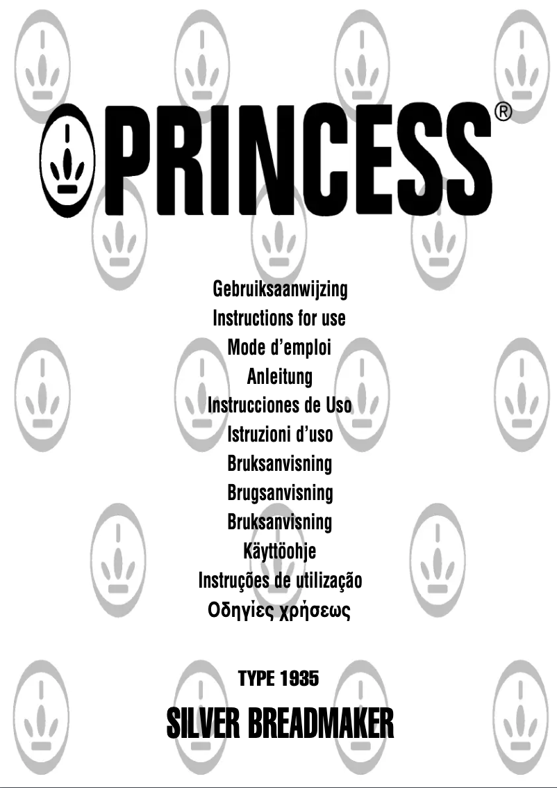 Page 1 de la notice Manuel utilisateur Princess 1935