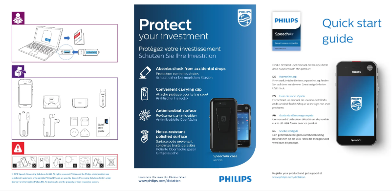 Page 1 de la notice Manuel utilisateur Philips SpeechAir PSP1000