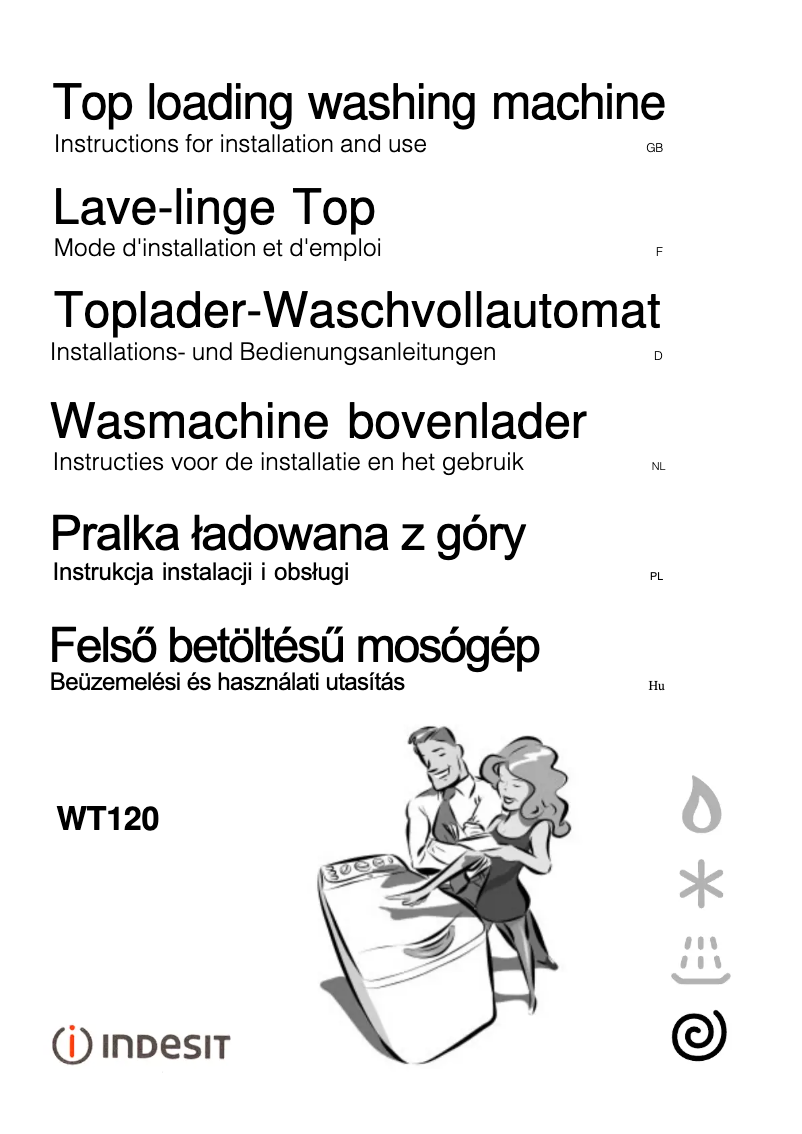 Image de la première page du manuel de l'appareil WT 120