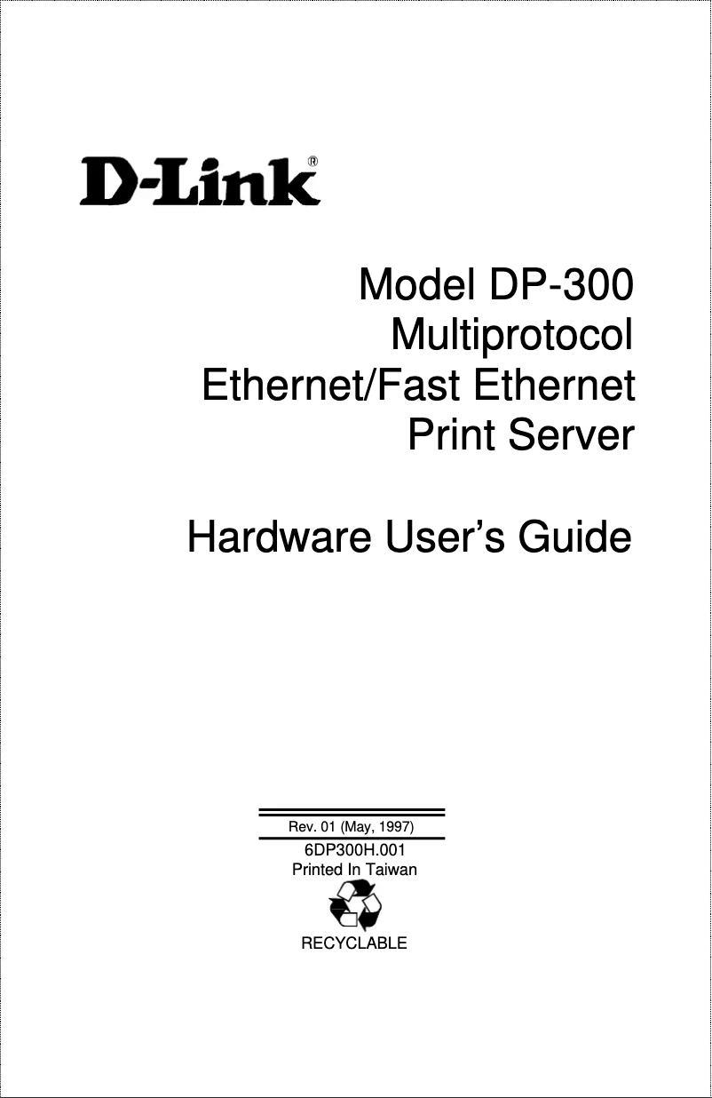 Page n°1 - Guide d'installation D-Link DP-300