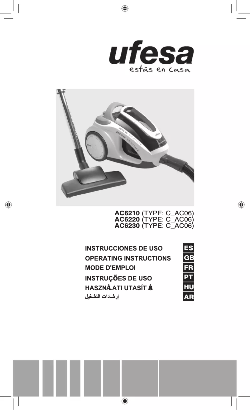 Page n°1 - Manuel utilisateur Ufesa AC6230