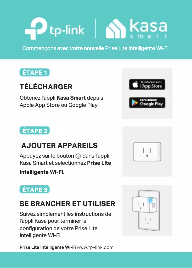 Page 1 de la notice Manuel utilisateur TP-Link Kasa HS103