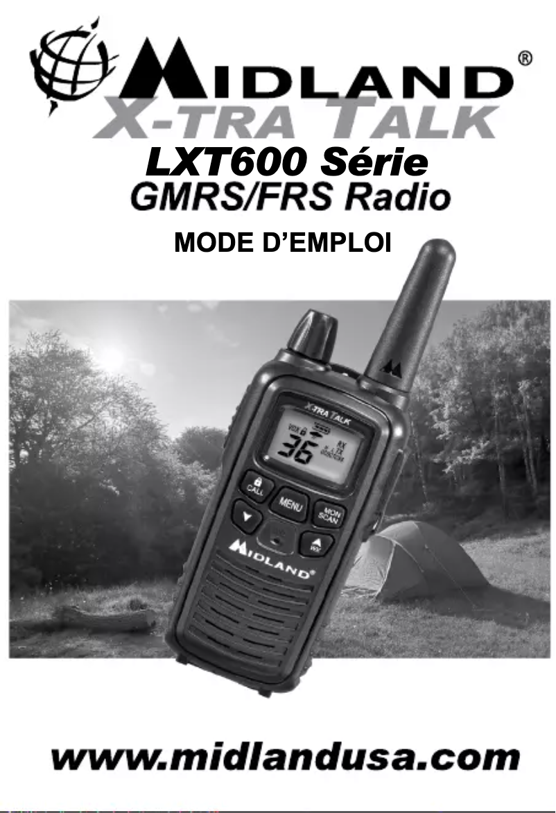 Page n°1 - Manuel utilisateur Midland LXT630X3VP3