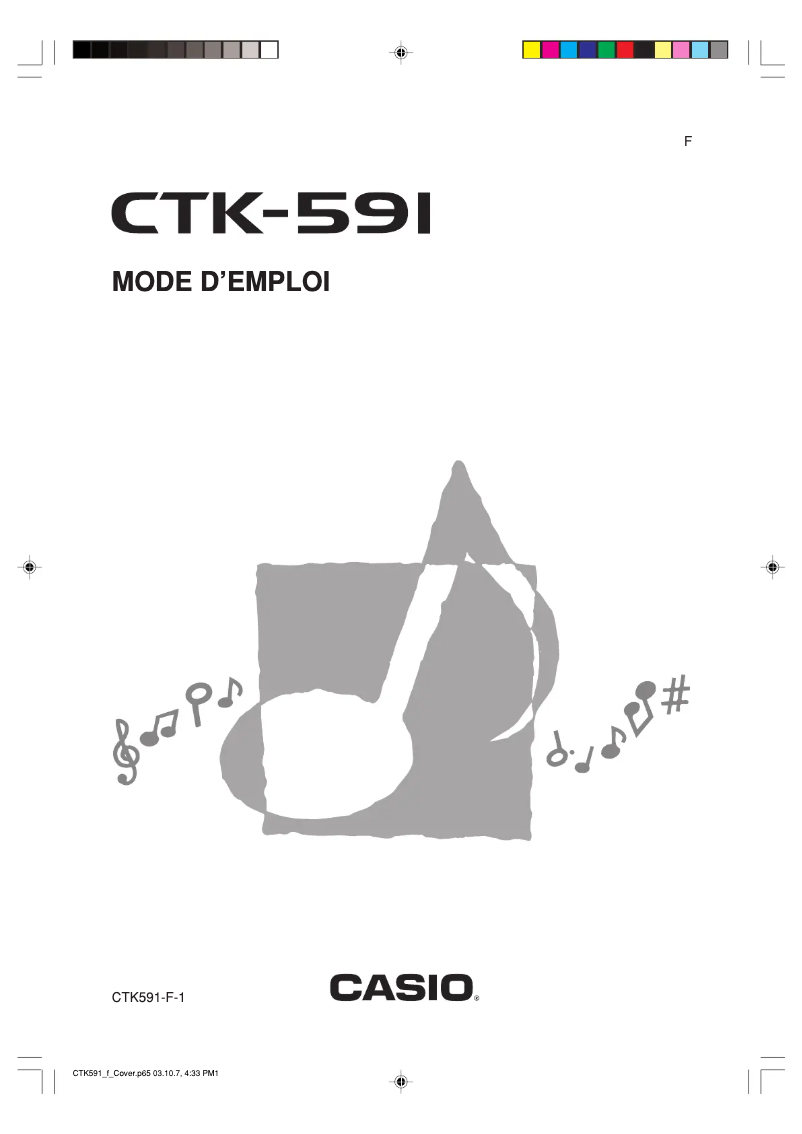 Page 1 of the manual User Manual Casio CTK-591