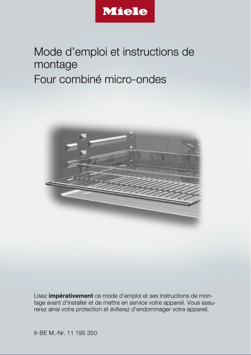Page n°1 - Manuel utilisateur Miele H 7140 BM EDST/CLST