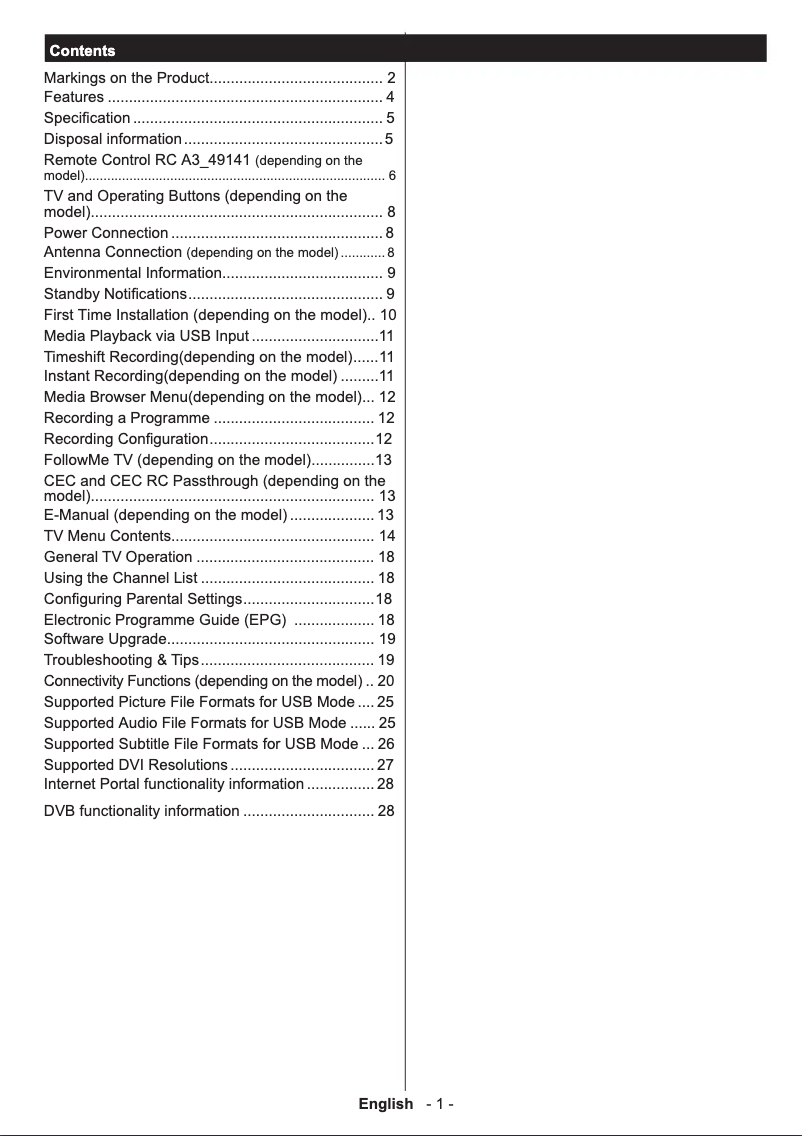 Page n°1 - Manuel utilisateur Hitachi 43HE4005