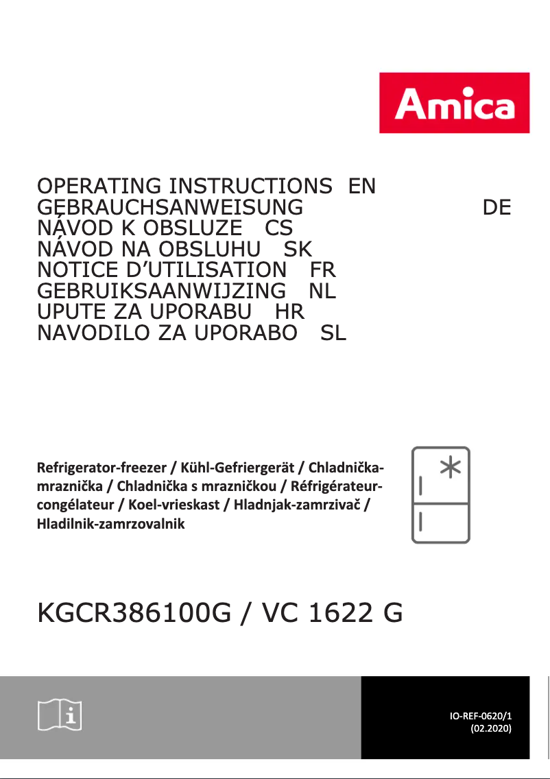 Image de la première page du manuel de l'appareil VC1622G
