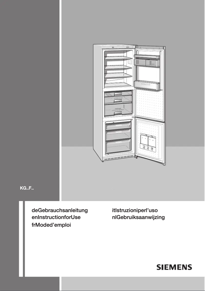 Page 1 de la notice Manuel utilisateur Siemens KG39FP71