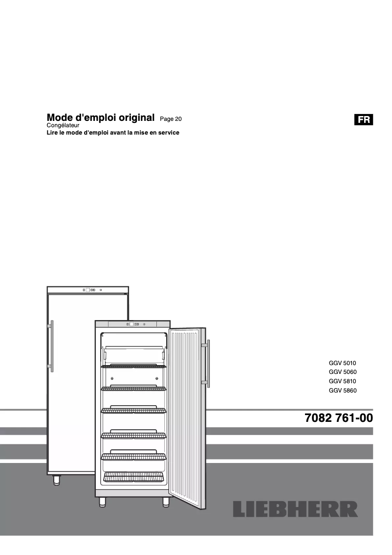 Page n°1 - Manuel utilisateur Liebherr GGv 5010 ProfiLine
