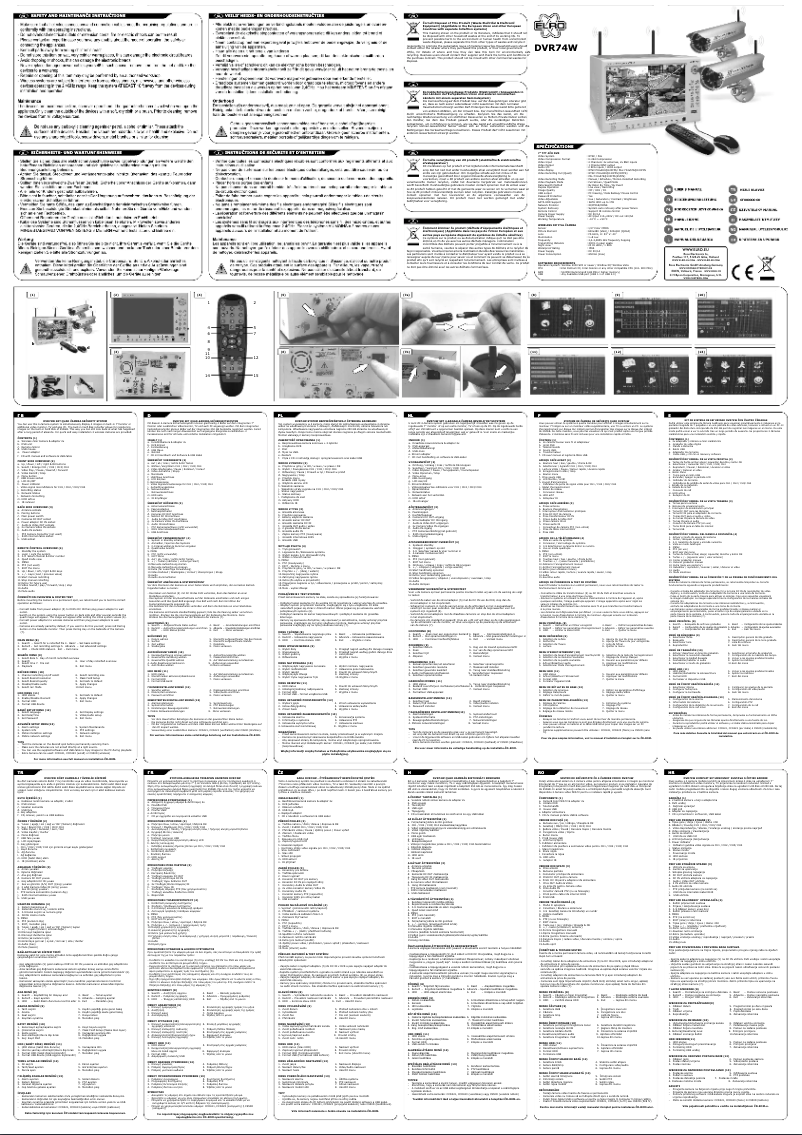 Image de la première page du manuel de l'appareil DVR74W