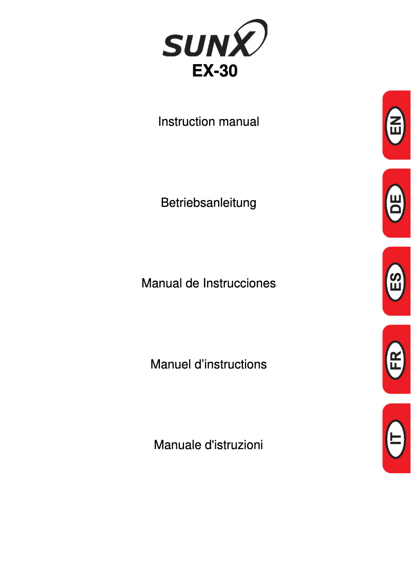 Page 1 de la notice Manuel utilisateur Panasonic EX33PN