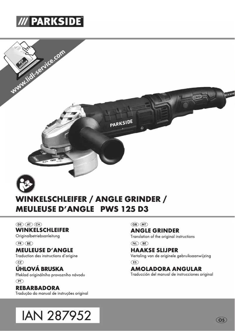 Image de la première page du manuel de l'appareil PWS 125 D3