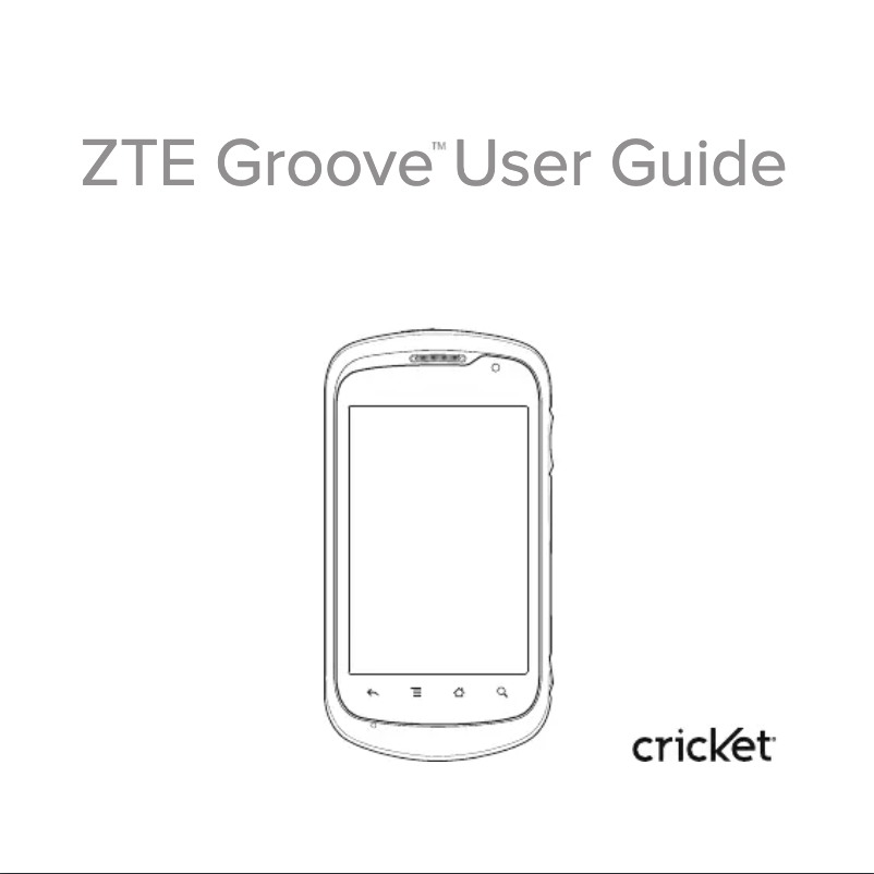 Page 1 de la notice Manuel utilisateur ZTE Groove
