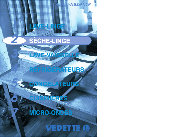 Page 1 de la notice Manuel utilisateur Vedette VST136