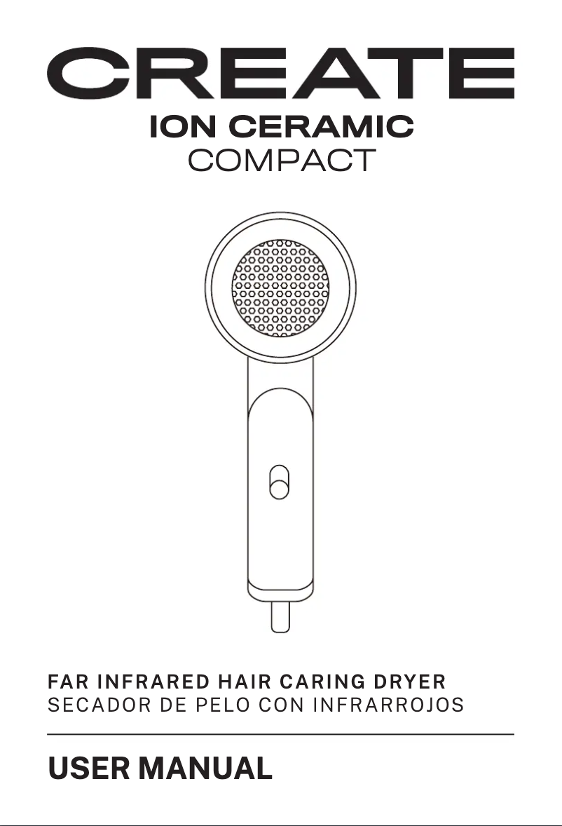 Page 1 de la notice Manuel utilisateur Create ION Ceramic Compact