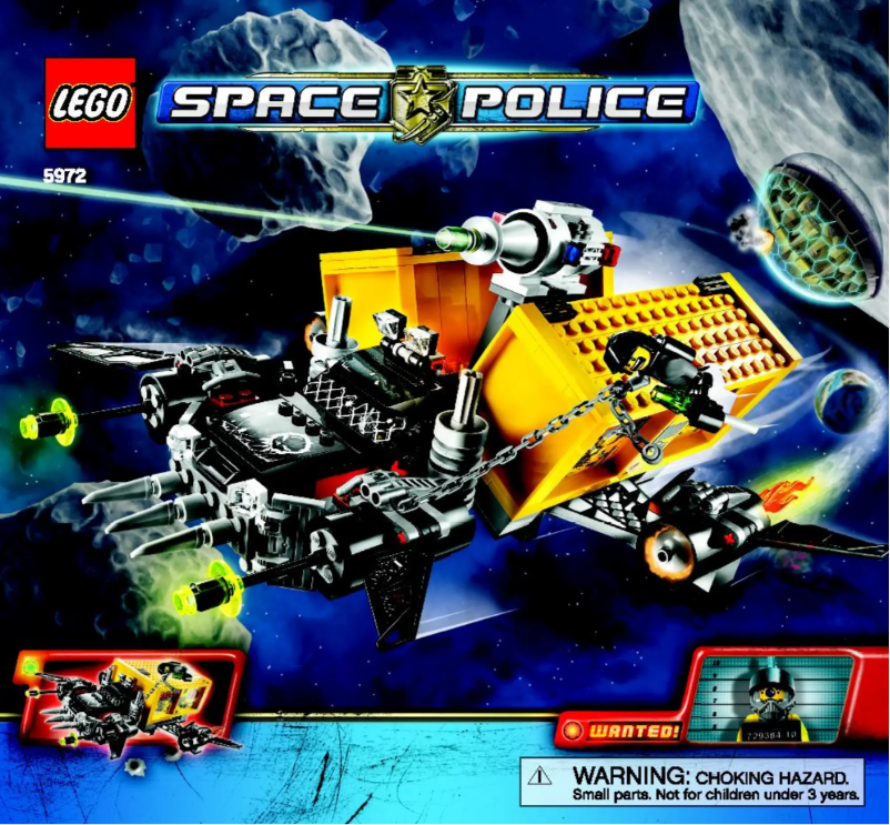 Page 1 de la notice Manuel utilisateur Lego Space Police 5972