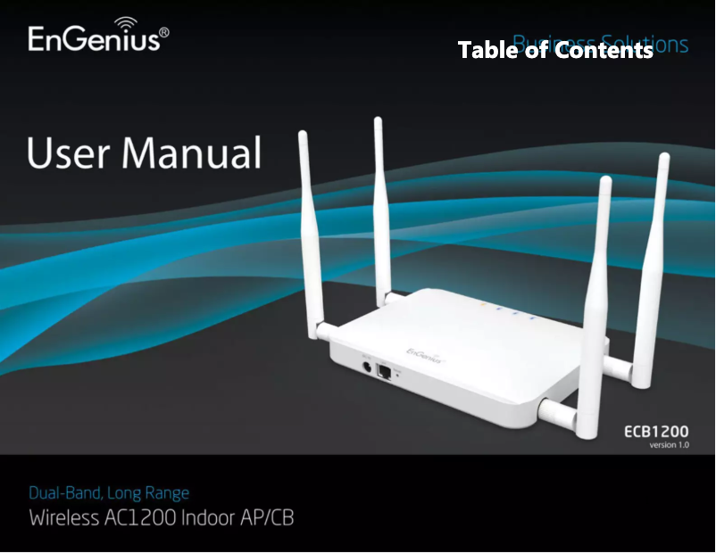 Page 1 de la notice Manuel utilisateur EnGenius ECB1200