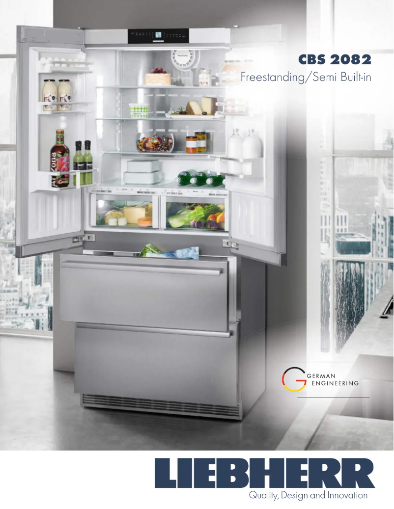 Page n°1 - Fiche technique Liebherr CBS2082N