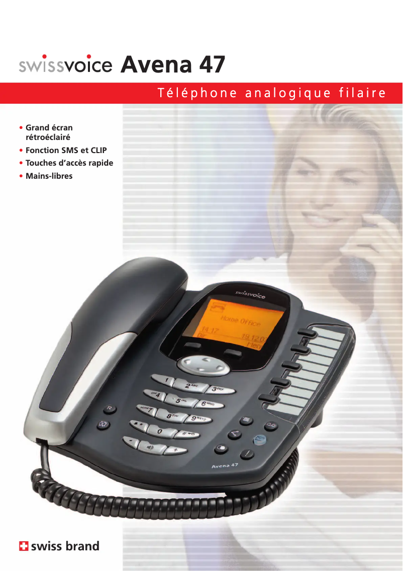 Image de la première page du manuel de l'appareil Avena 47