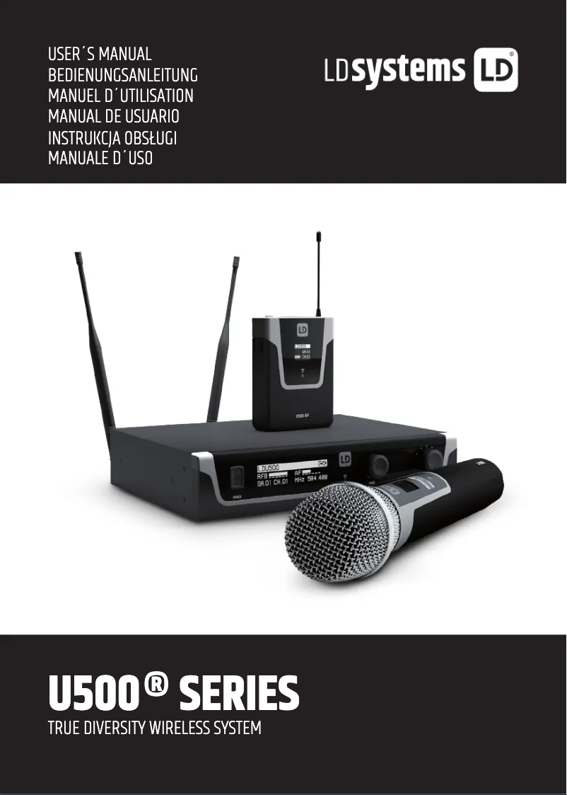 Page 1 of the manual User Manual LD Systems U506 HHC