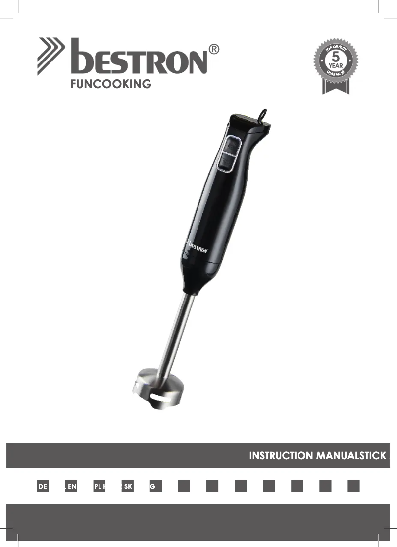 Page 1 de la notice Manuel utilisateur Bestron ASM250Z