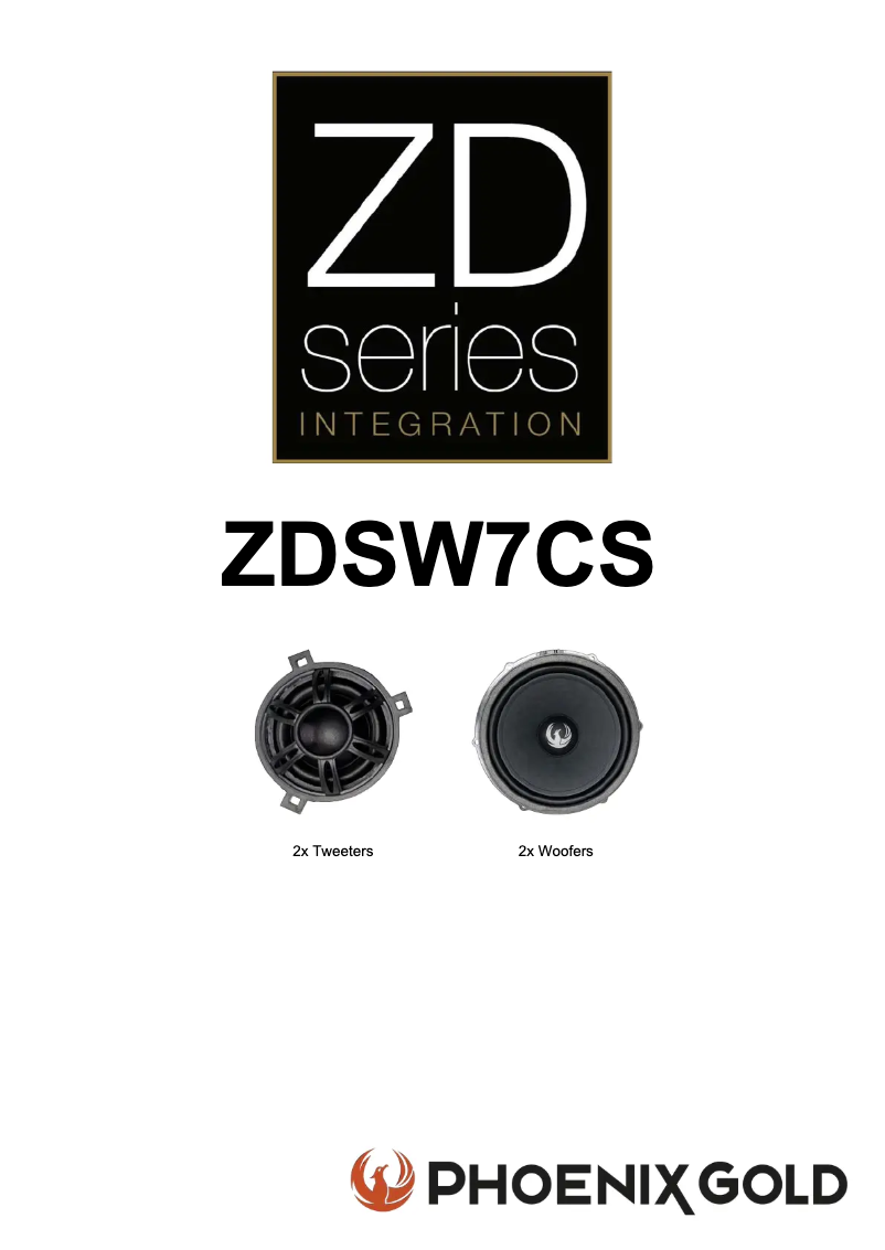 Page 1 de la notice Manuel utilisateur Phoenix Gold ZDSW7CS