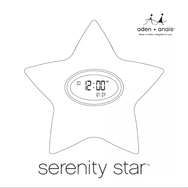 Page n°1 - Manuel utilisateur Aden + Anais serenity star 9902G