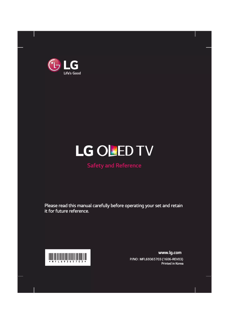 Página 1 del manual Manual de usuario LG OLED55C6D