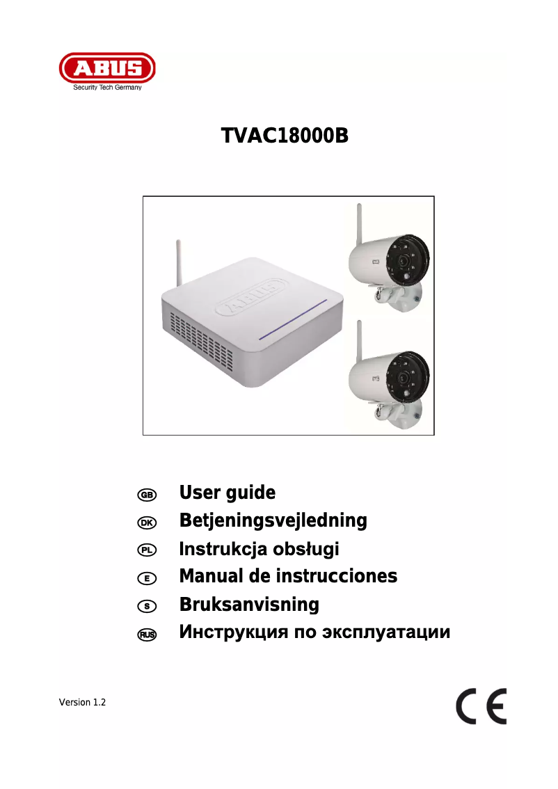 Page 1 de la notice Manuel utilisateur Abus TVAC18000B