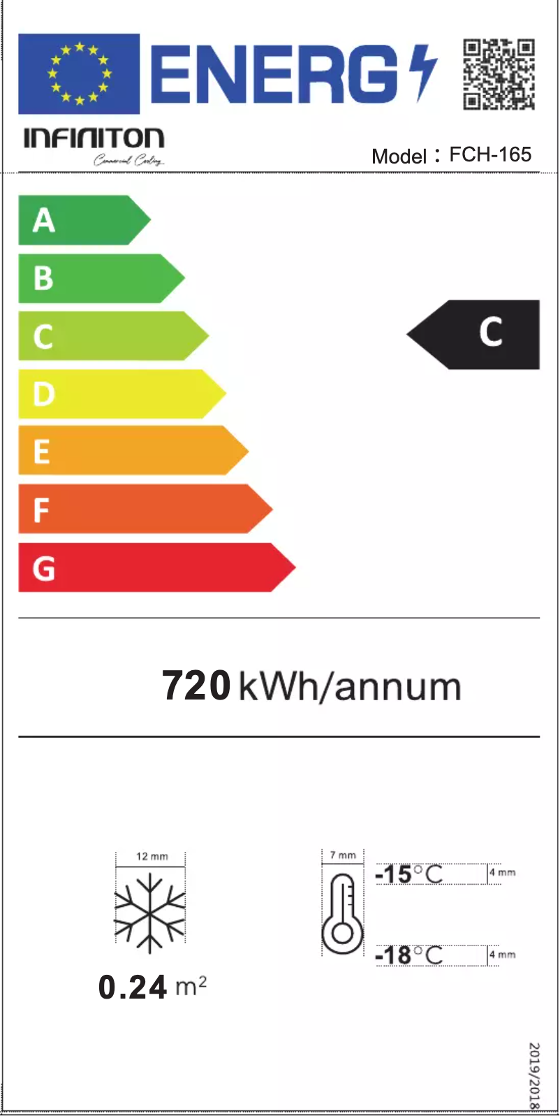 Page n°1 - Label énergétique Infiniton FCH-165