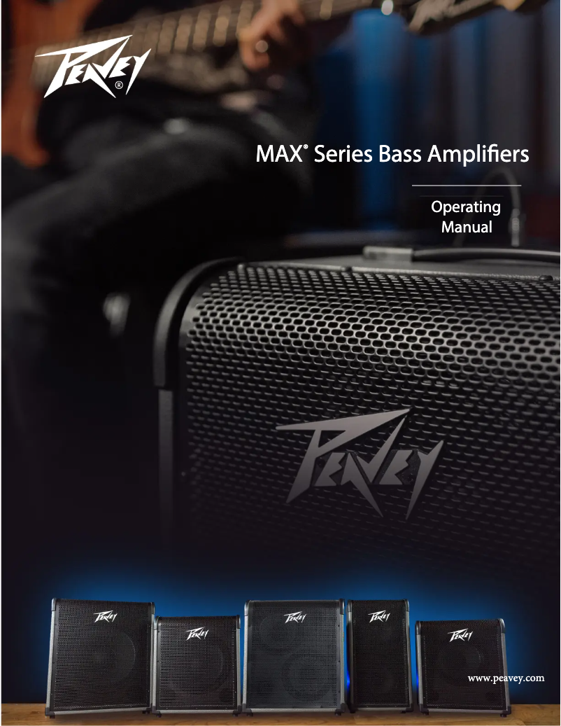 Page 1 de la notice Manuel utilisateur Peavey MAX 300