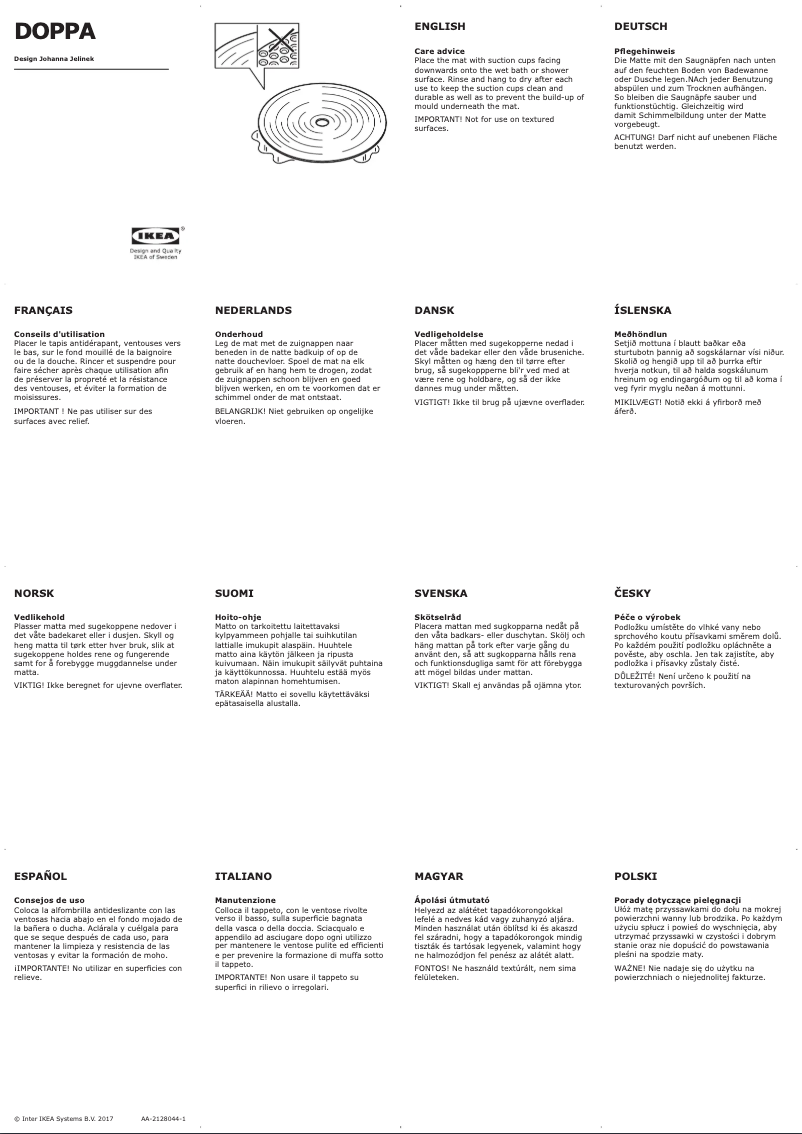 Image de la première page du manuel de l'appareil DOPPA 103.102.24