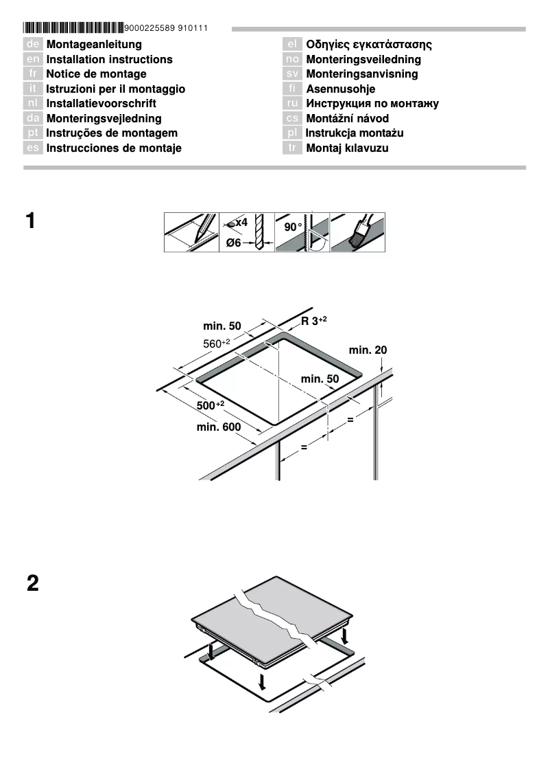 Page n°1 - Guide d'installation Constructa CA323350