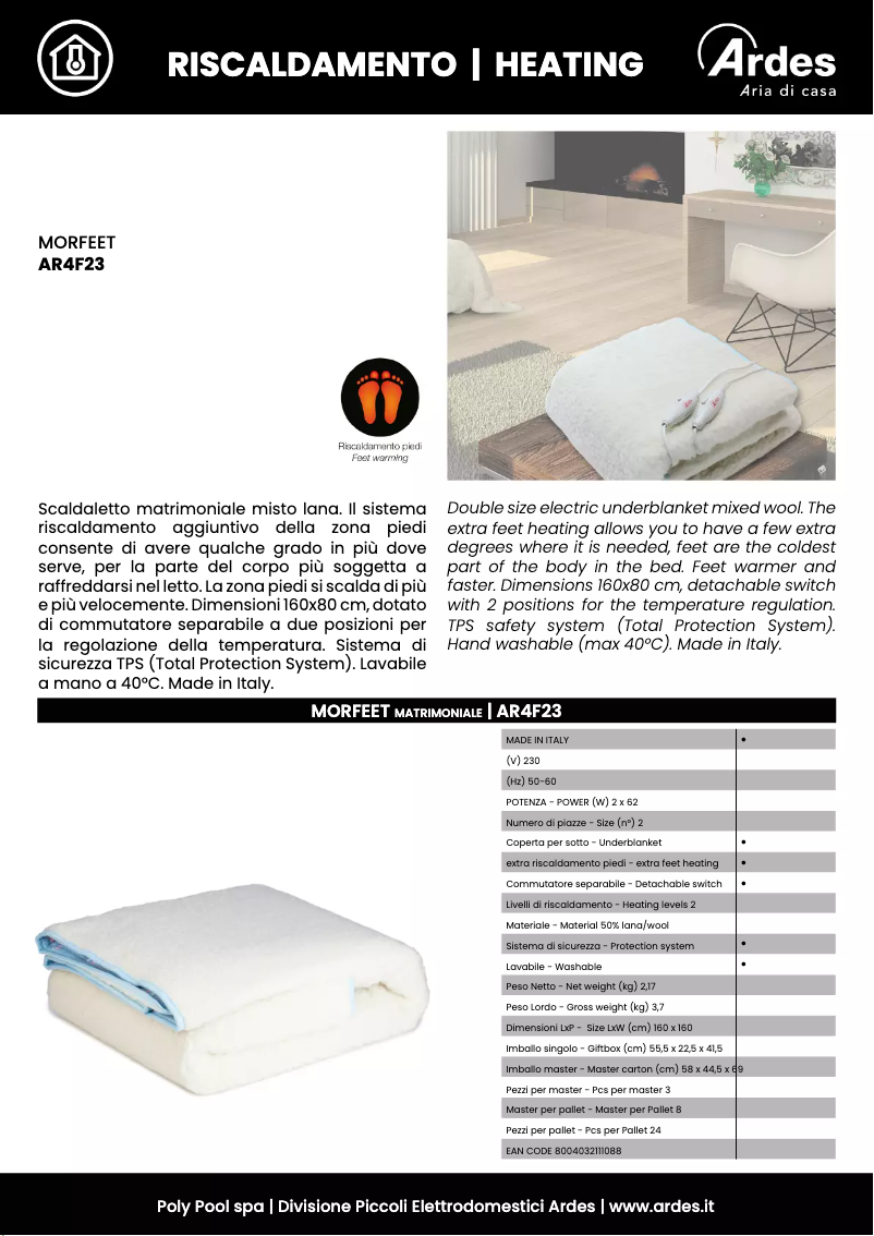 Image de la première page du manuel de l'appareil AR4F23