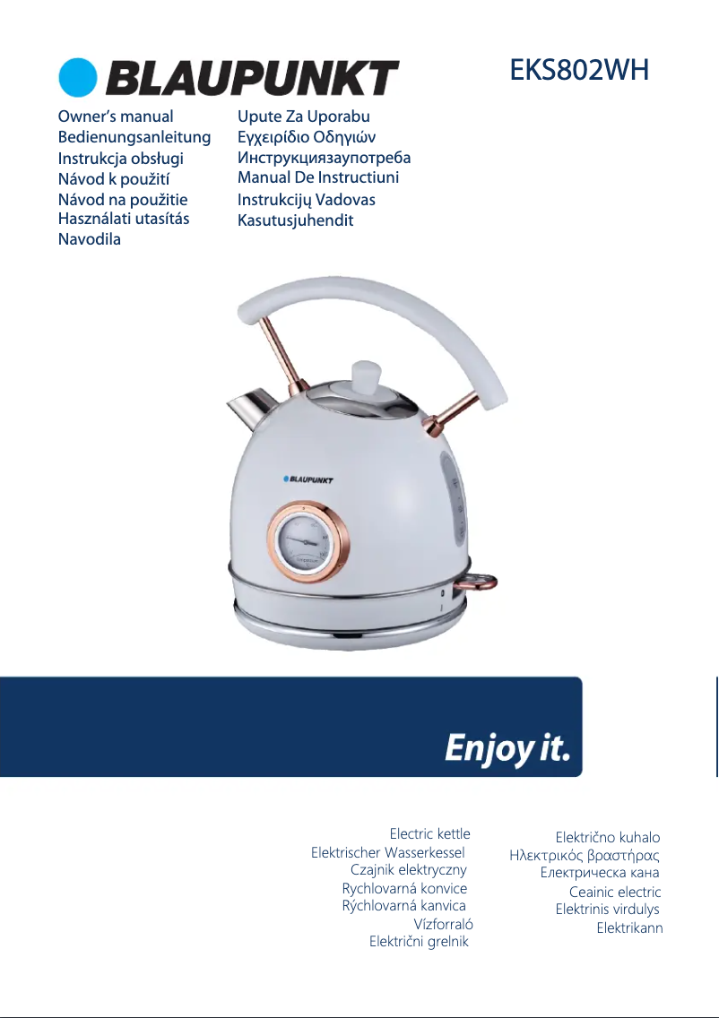 Image de la première page du manuel de l'appareil EKS802WH